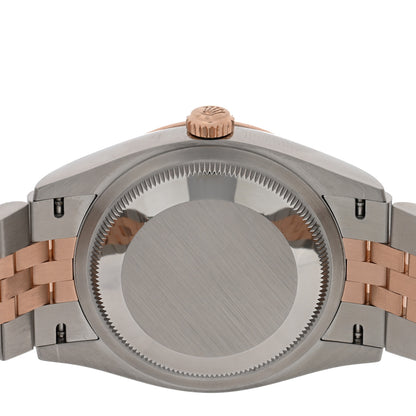Rolex Stainless Steel 18K Everose Gold 36mm Oyster Perpetual Datejust Watch Chocolate 126231 4 of 5