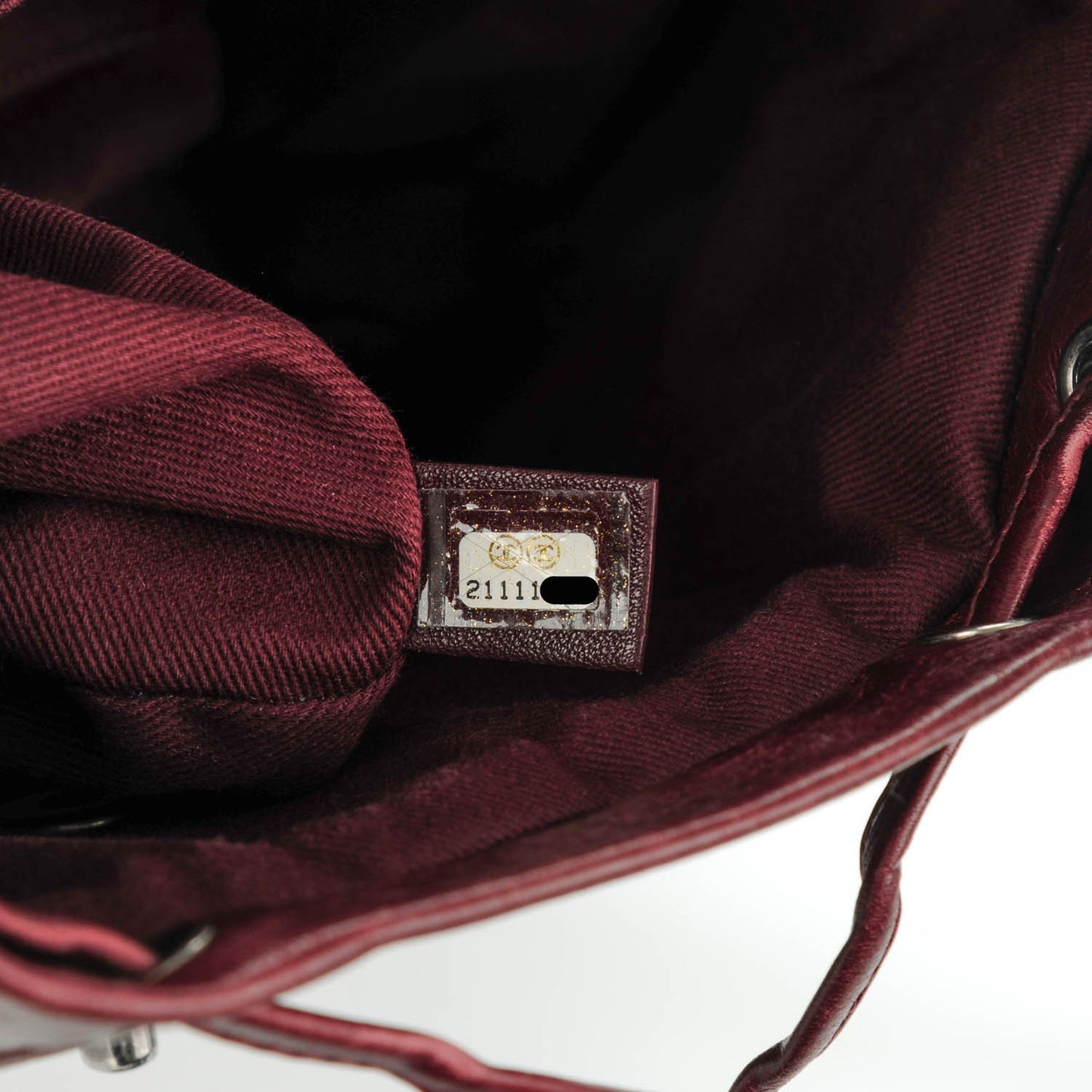 Calfskin Quilted Large Salzburg Backpack Burgundy