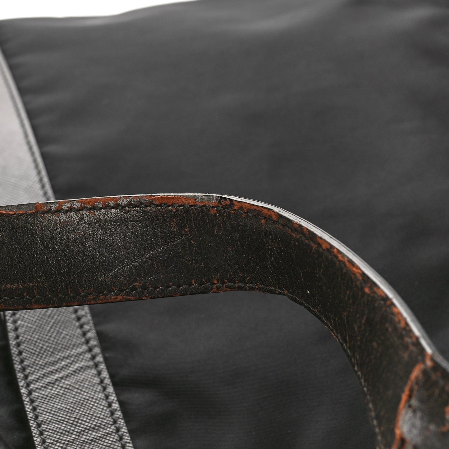 Tessuto Nylon Tote Black Cuoio
