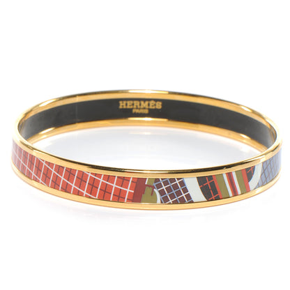 Hermes Enamel Narrow Printed Bracelet 65 1 of 5