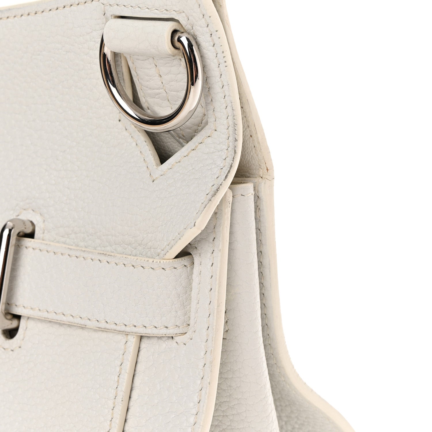 Hermes Taurillon Clemence Jypsiere 31 White 17 of 24