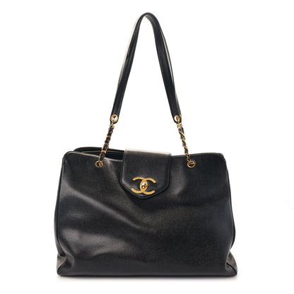 Chanel Caviar XL Weekender Bag Black 1 of 9