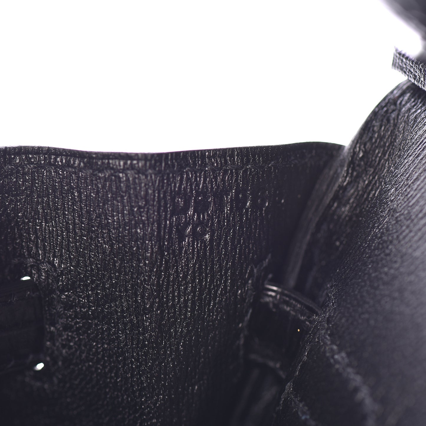Shiny Porosus Crocodile Birkin 25 Black