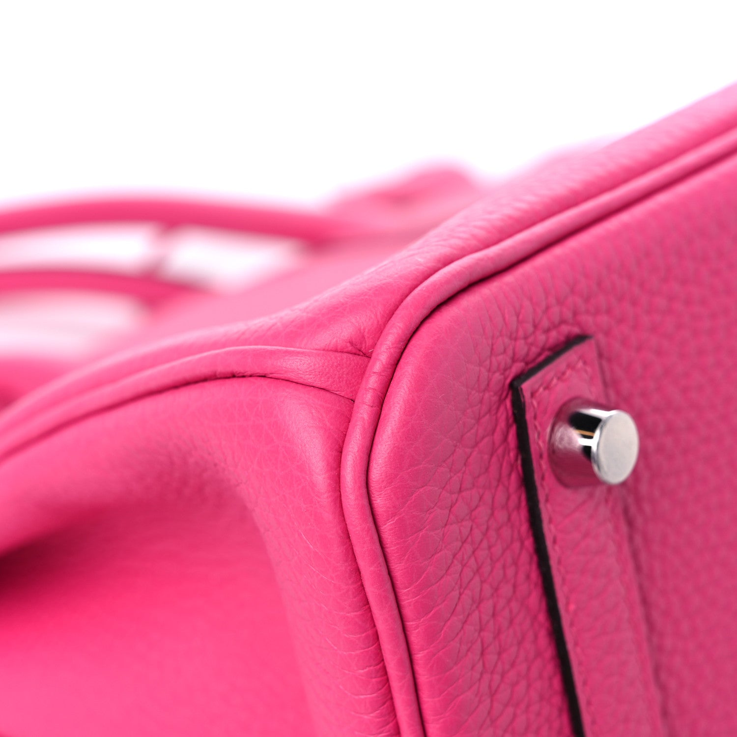 Hermes Taurillon Clemence Birkin 30 Rose Shocking 10 of 13