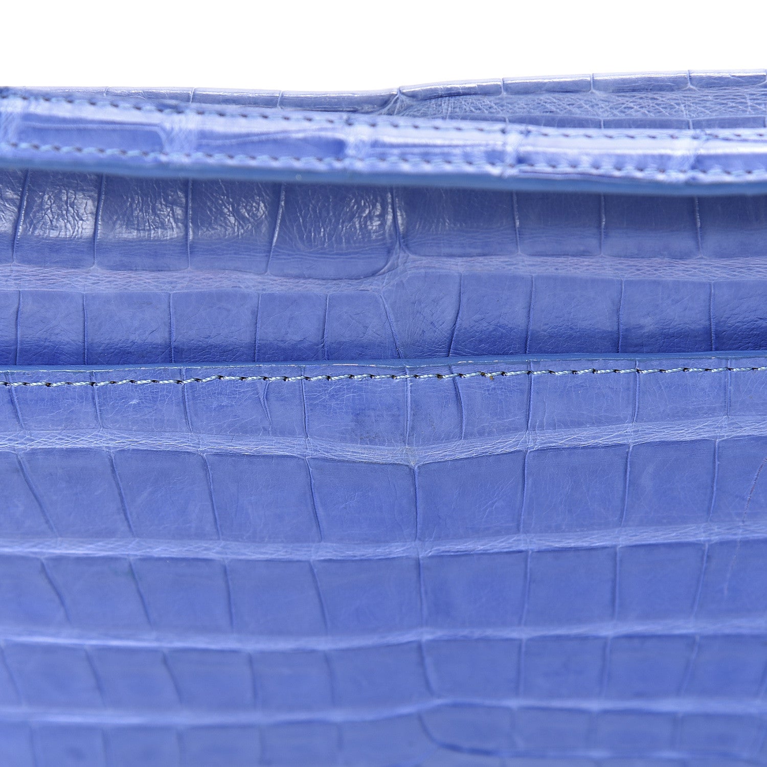 Nancy Gonzalez Crocodile Gotham Flap Clutch Purple 11 of 13