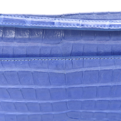 Nancy Gonzalez Crocodile Gotham Flap Clutch Purple 11 of 13