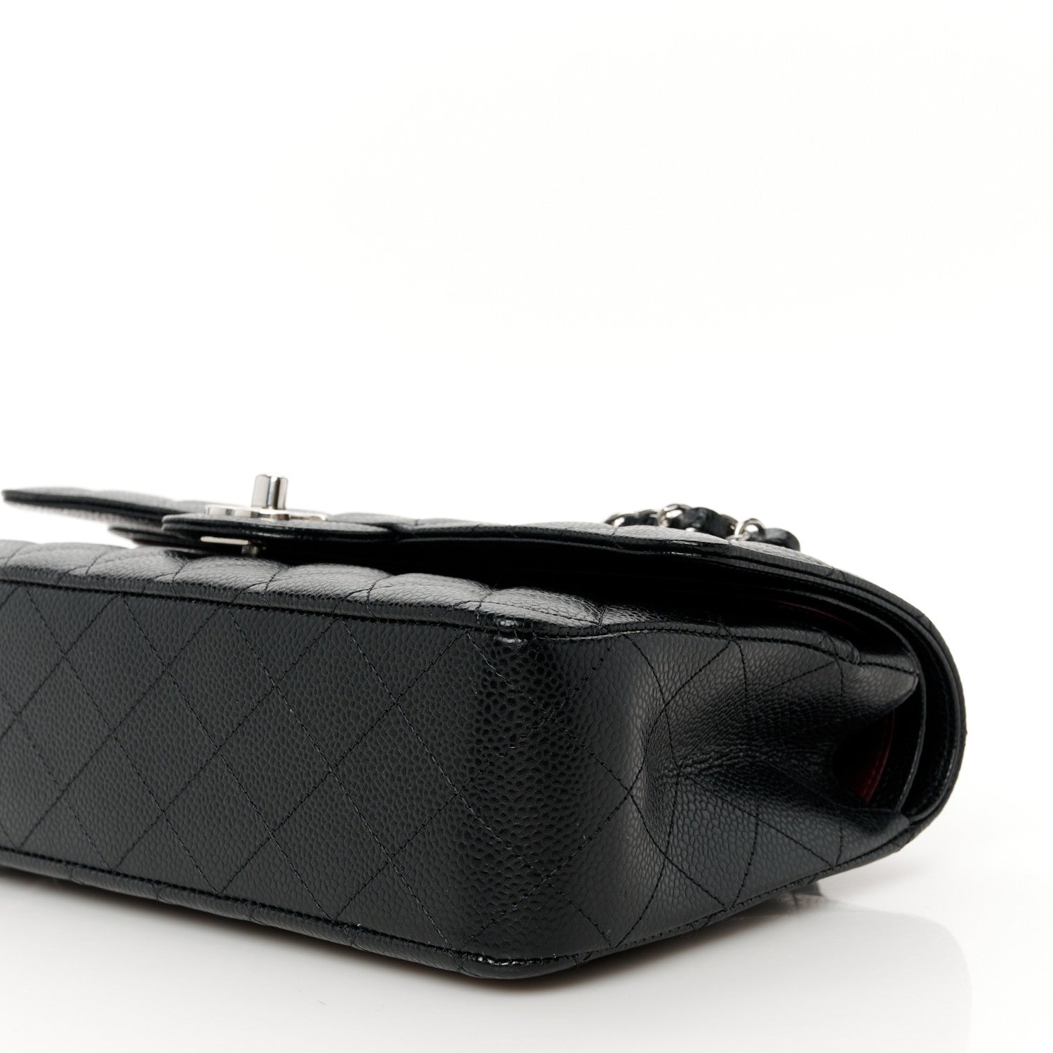 Chanel Caviar Quilted Medium Double Flap Black 11 of 12