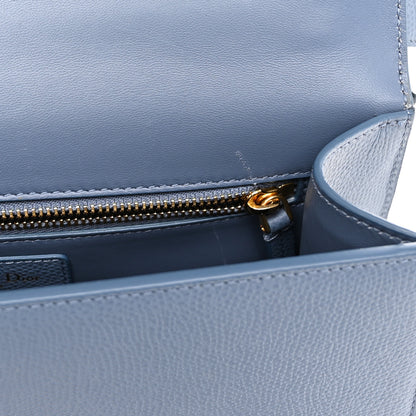 Christian Dior Grained Calfskin 30 Montaigne Flap Bag Blue 11 of 11