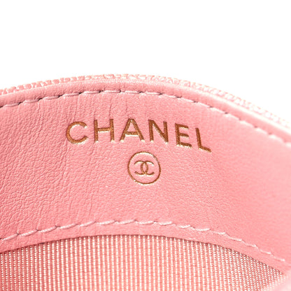 Chanel Iridescent Caviar Quilted Card Holder Rose Pink 6 of 10