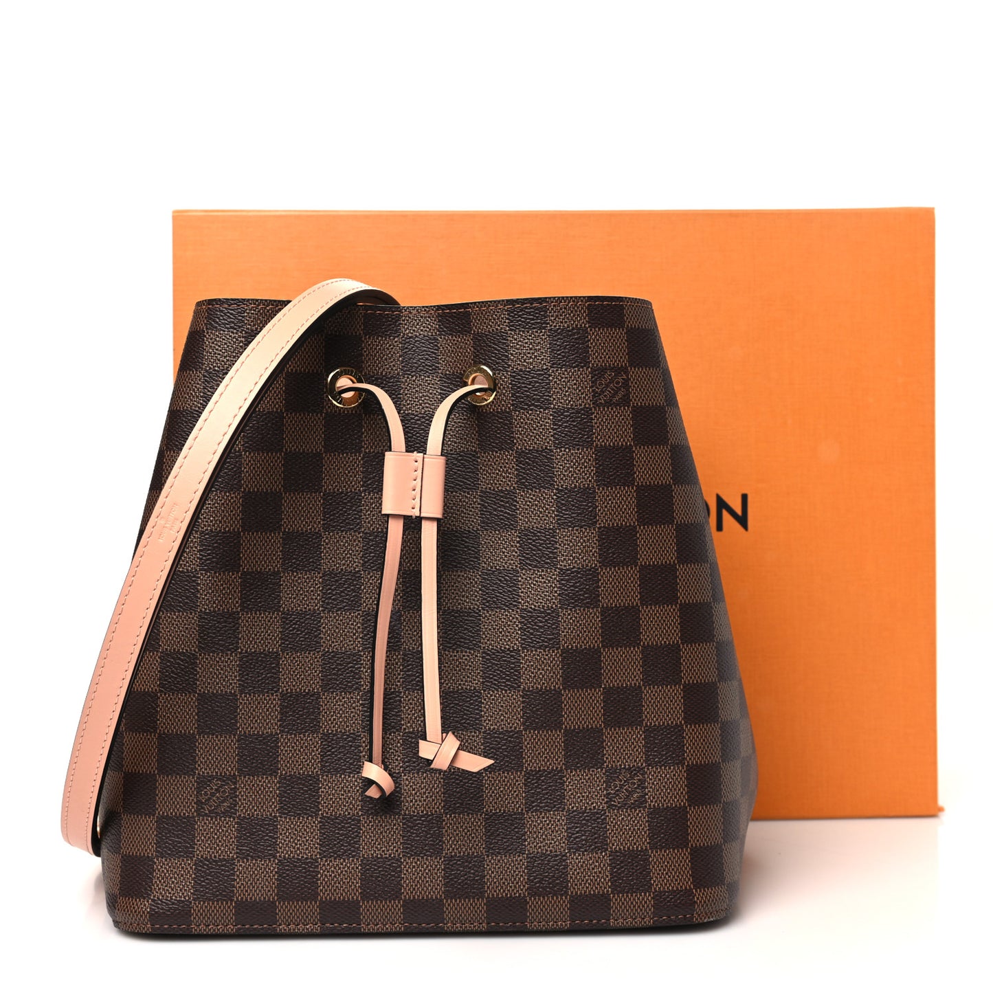 Damier Ebene Neonoe MM Venus Pink