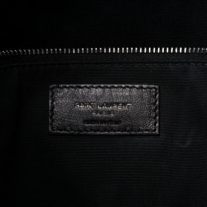 Saint Laurent Crinkled Calfskin Matelasse Monogram Large Niki Shopper Tote Dusty Grey 6 of 13