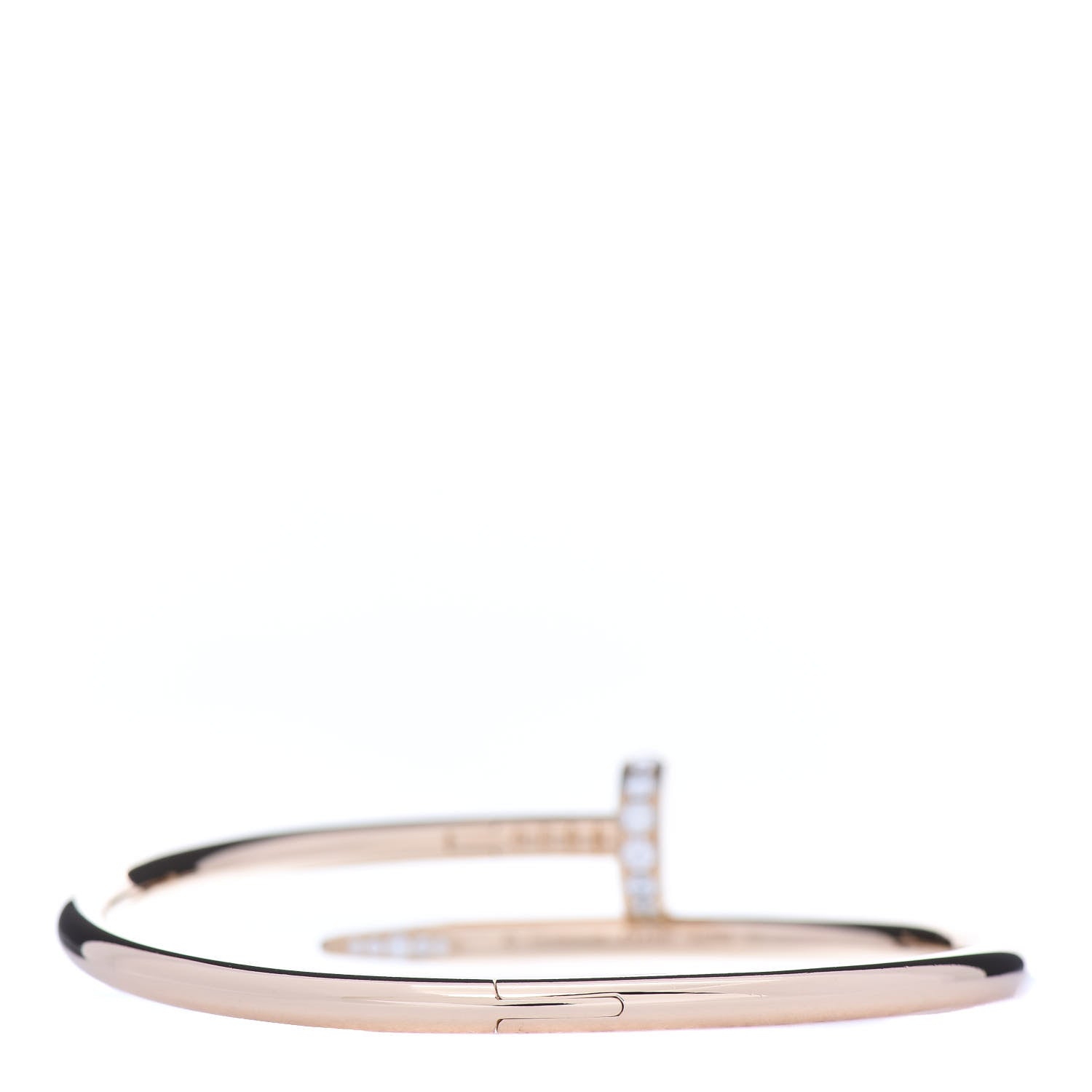 Cartier 18K Pink Gold Diamond Juste Un Clou Bracelet 16 3 of 6