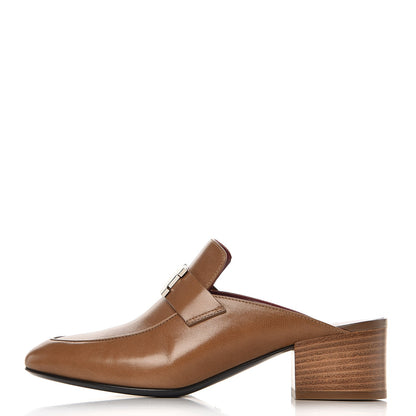 Hermes Goatskin Paradis Mules 36 Taupe 1 of 9
