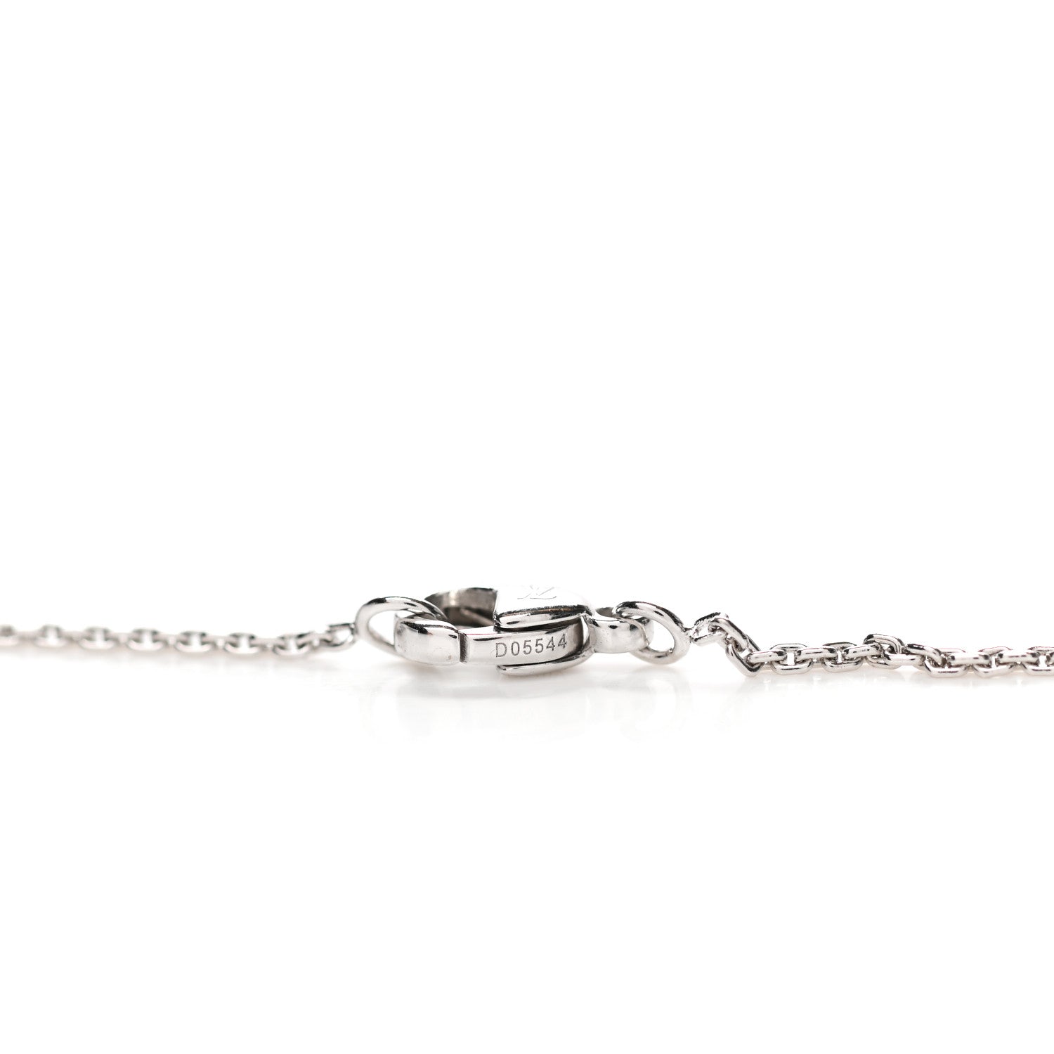 Louis Vuitton 18K White Gold Diamond Idylle Blossom LV Pendant Necklace 5 of 6