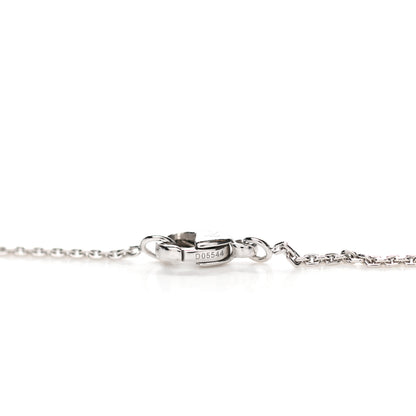 Louis Vuitton 18K White Gold Diamond Idylle Blossom LV Pendant Necklace 5 of 6