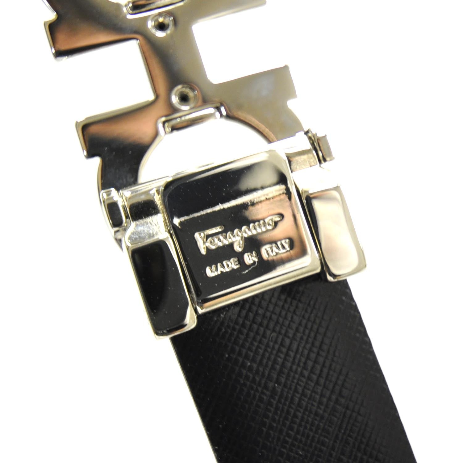 FASHIONPHILE SALVATOREFERRAGAMOLeatherDoubleGanciniReversibleBelt 5 of 6