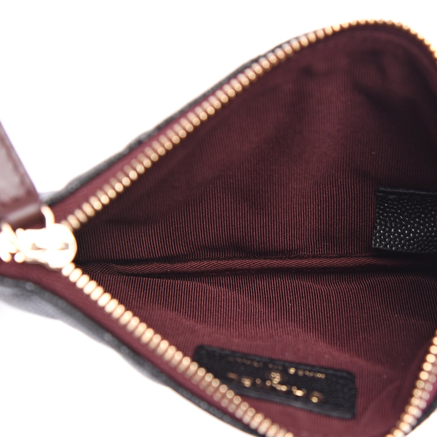 Caviar Quilted Small Cosmetic Case Black