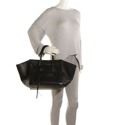 Celine Supple Calfskin Medium Phantom Luggage Black 2 of 8