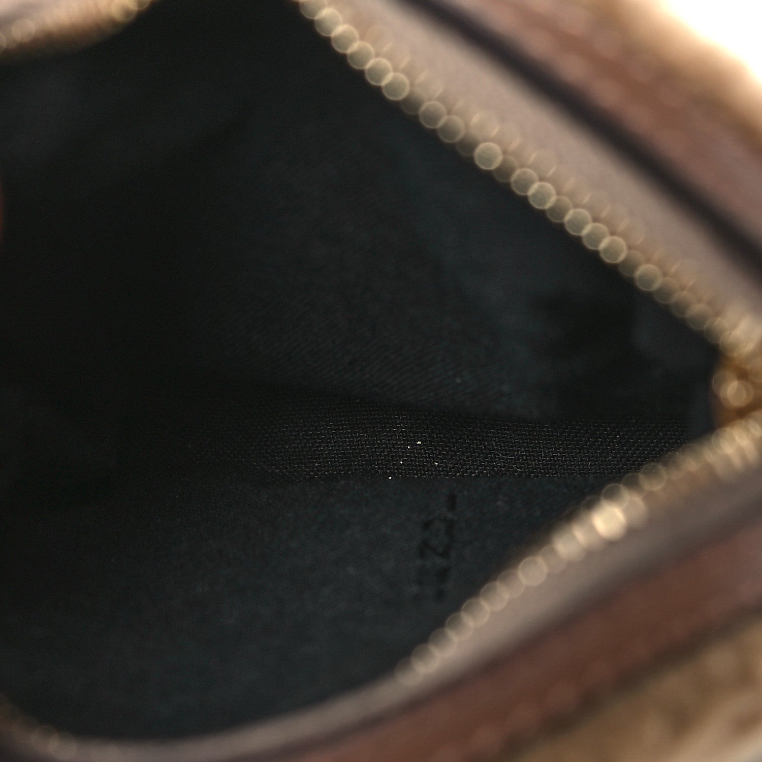 Fendi Shearling Vitello Dolce Macro FF 1974 Dice Bag Charm Multicolor Brown 5 of 10
