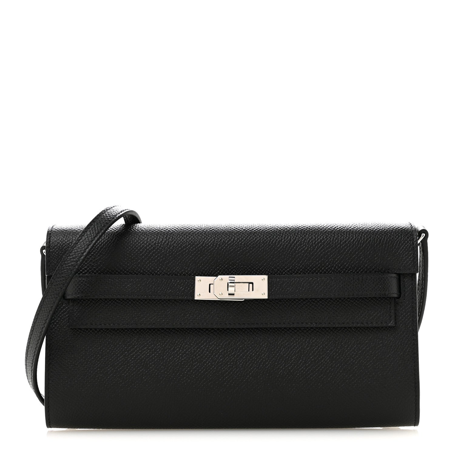 Hermes Epsom Kelly Wallet To Go Black 1 of 11