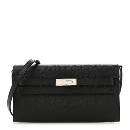Hermes Epsom Kelly Wallet To Go Black 1 of 11