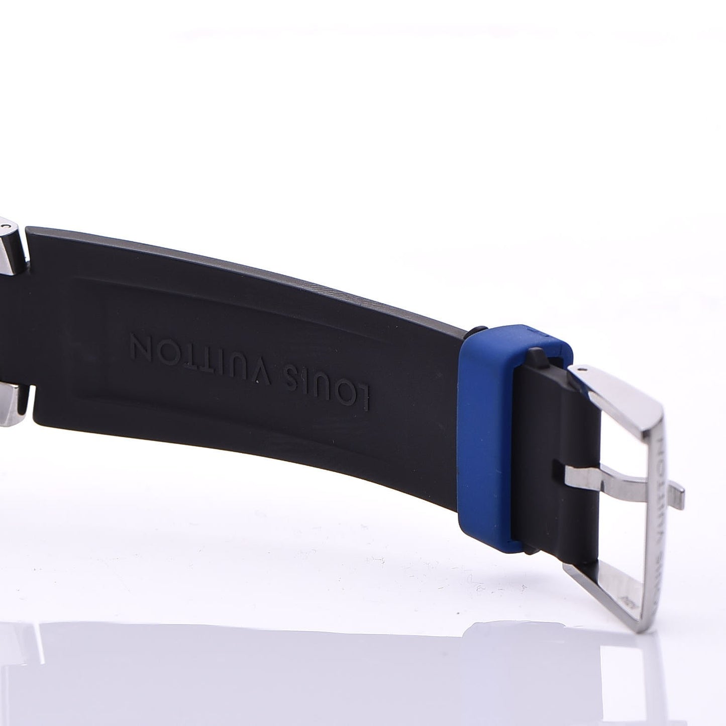 Stainless Steel Rubber 44mm Tambour Regatta Quartz Watch Blue