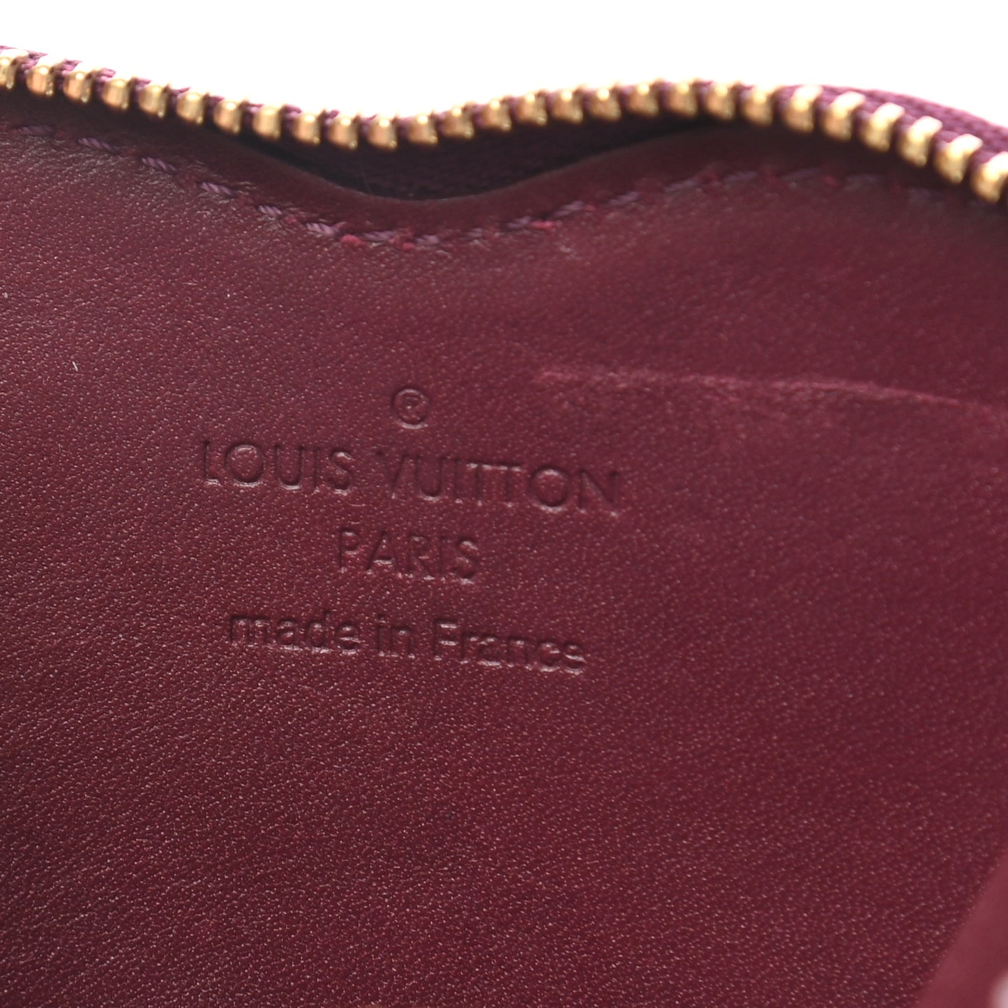 Vernis Heart Coin Purse Rouge Fauviste