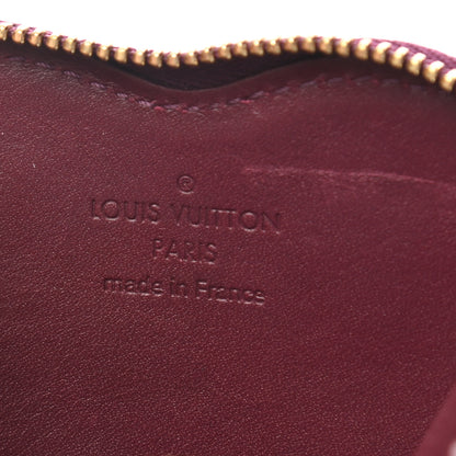 Louis Vuitton Vernis Heart Coin Purse Rouge Fauviste 6 of 7