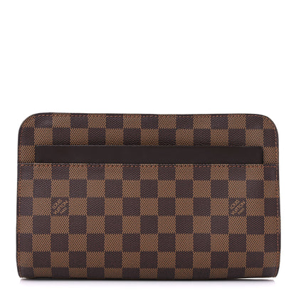 Louis Vuitton Damier Ebene Pochette Saint Louis Clutch 1 of 9