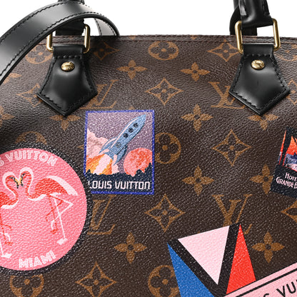 Louis Vuitton Monogram My World Tour Speedy Bandouliere 30 Black 7 of 10