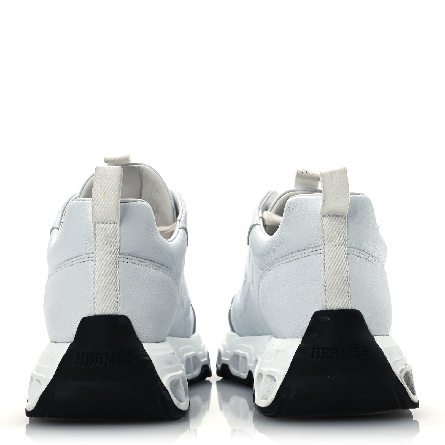 Hermes Goatskin Impulse Sneakers 38 White 6 of 16