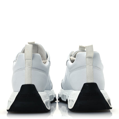 Hermes Goatskin Impulse Sneakers 38 White 6 of 16