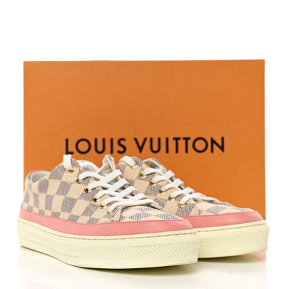 Louis Vuitton Damier Azur Stellar Sneakers 39 Rose Ballerine 9 of 9