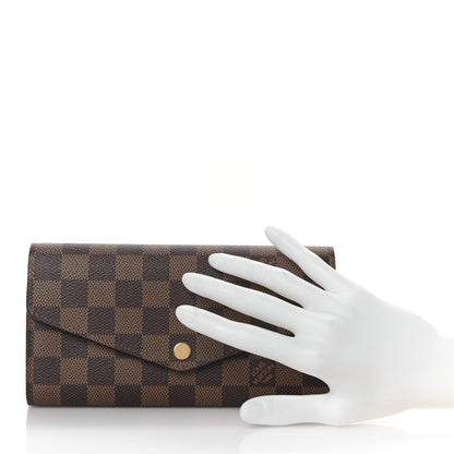 Louis Vuitton Damier Ebene Sarah Wallet NM 2 of 13