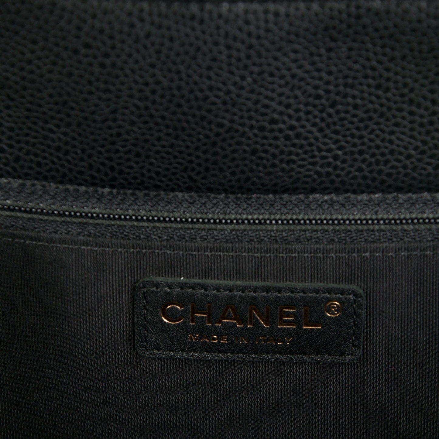 Caviar Quilted Flap Tote Black
