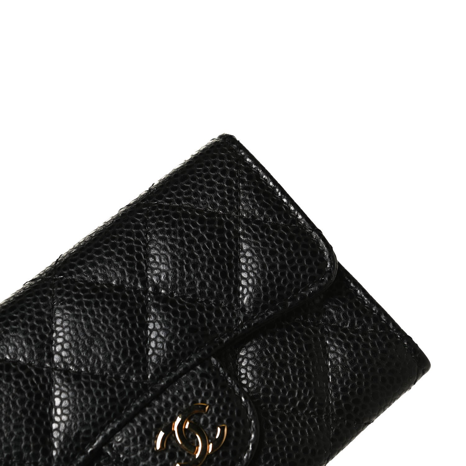 Chanel Caviar Quilted Flap Card Holder Black 10 of 10