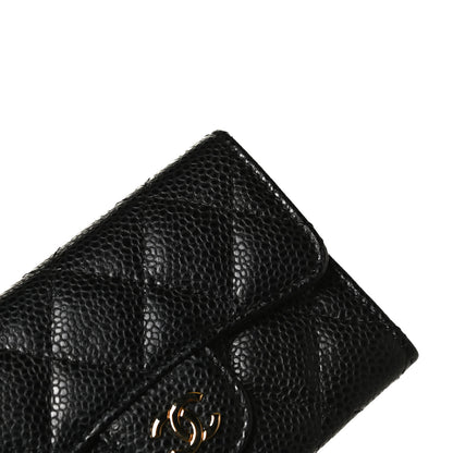 Chanel Caviar Quilted Flap Card Holder Black 10 of 10