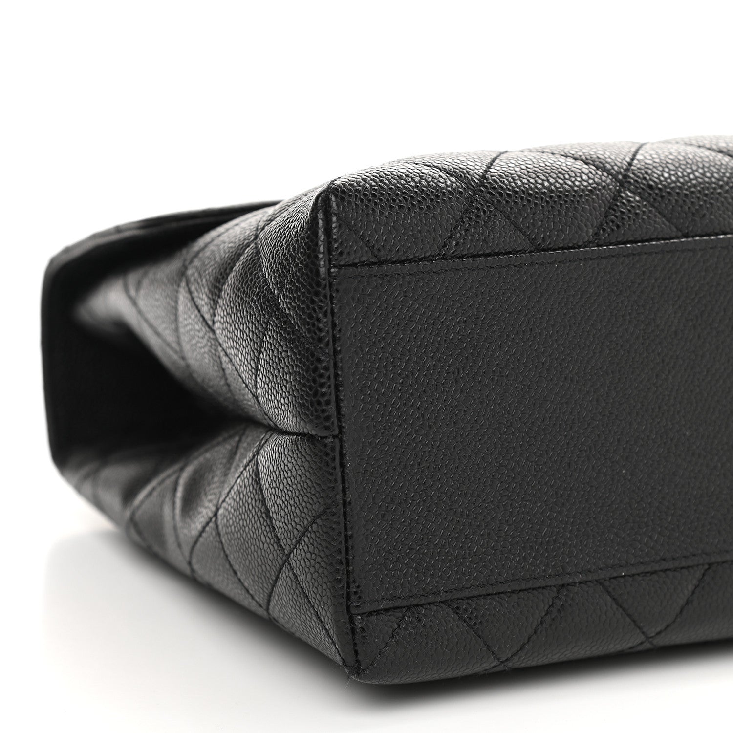 Chanel Caviar Quilted Jumbo Kelly Flap Black 5 of 10
