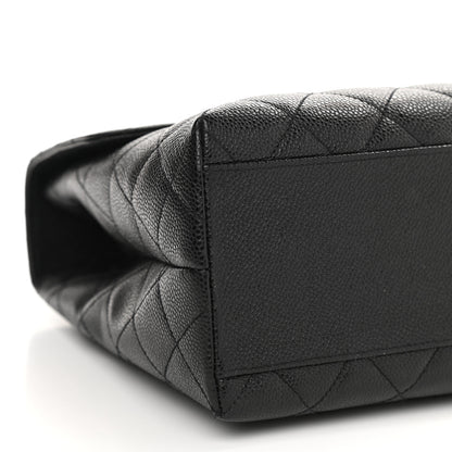 Chanel Caviar Quilted Jumbo Kelly Flap Black 5 of 10