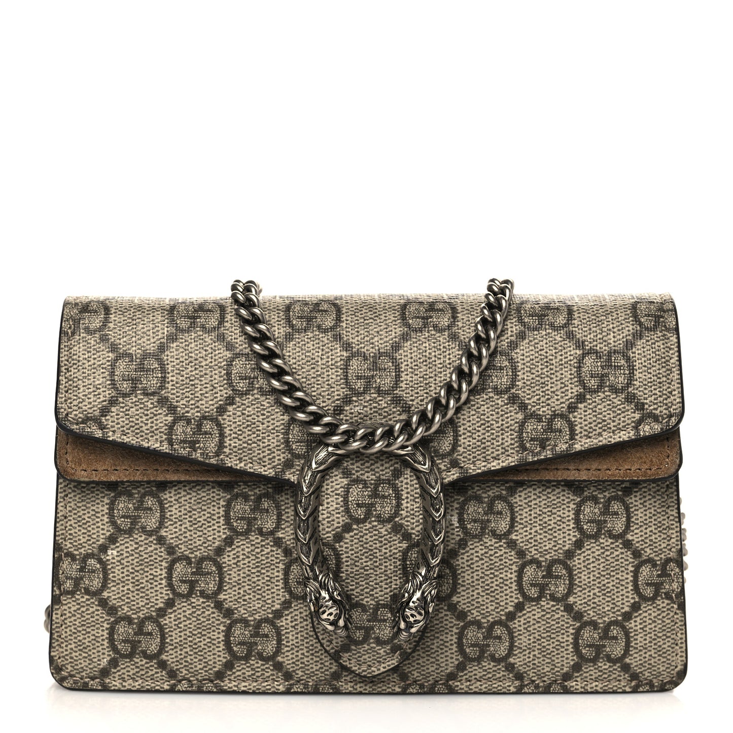 GG Supreme Monogram Super Mini Dionysus Shoulder Bag Taupe