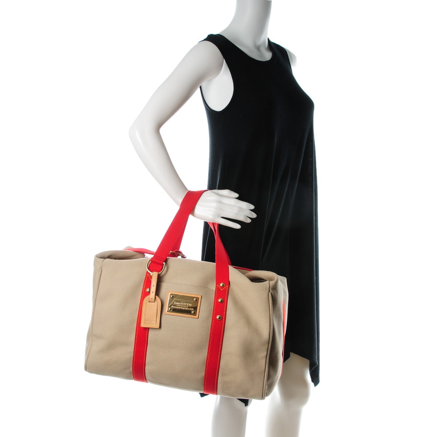 Louis Vuitton Toile Antigua Sac Weekend Beige 2 of 7