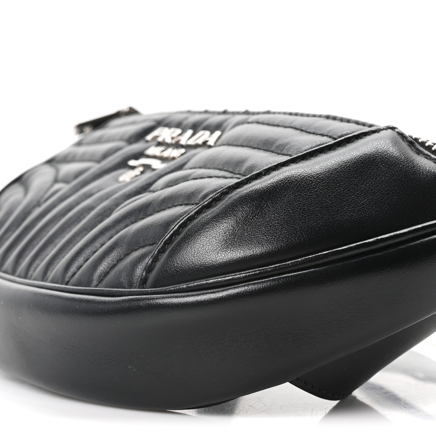 Soft Calfskin Impunture Diagramme Belt Bag Black