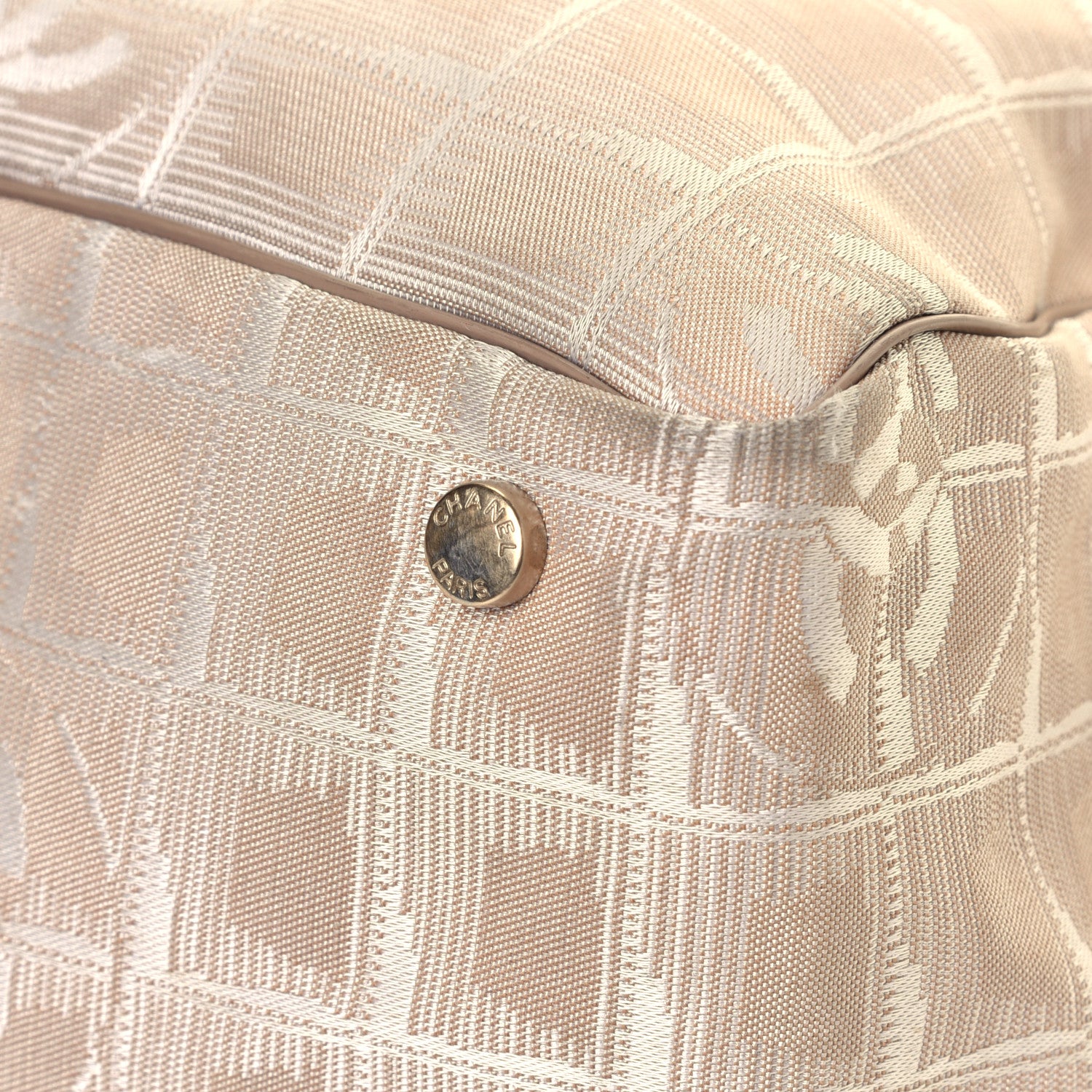 Chanel Nylon Medium Travel Tote Beige 8 of 11