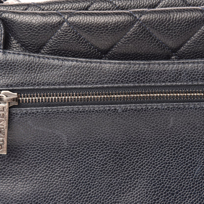 Chanel Caviar Quilted Large Retro Class Flap Dark Navy Blue 15 of 19