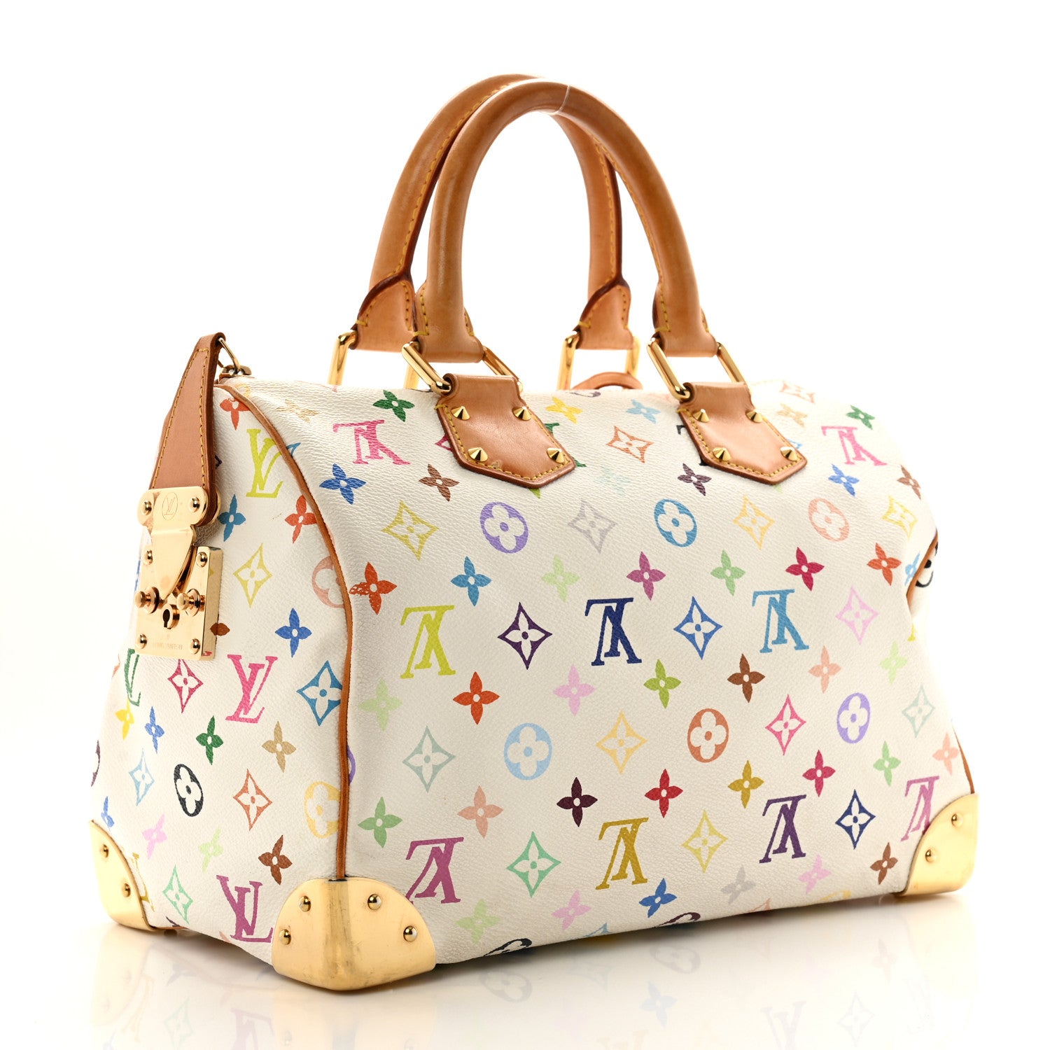 Louis Vuitton Monogram Multicolor Speedy 30 White 3 of 15