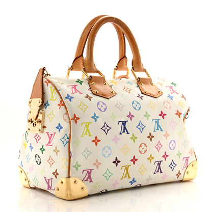 Louis Vuitton Monogram Multicolor Speedy 30 White 3 of 15