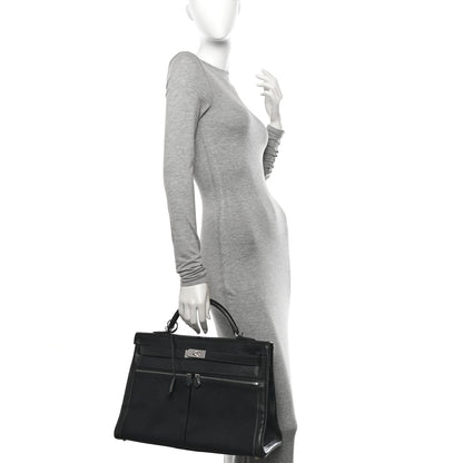 Hermes Box Toile Lakis Kelly 40 Black 3 of 11