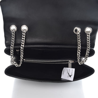 Saint Laurent Calfskin Y Quilted Monogram Medium Loulou Chain Satchel Black 5 of 7