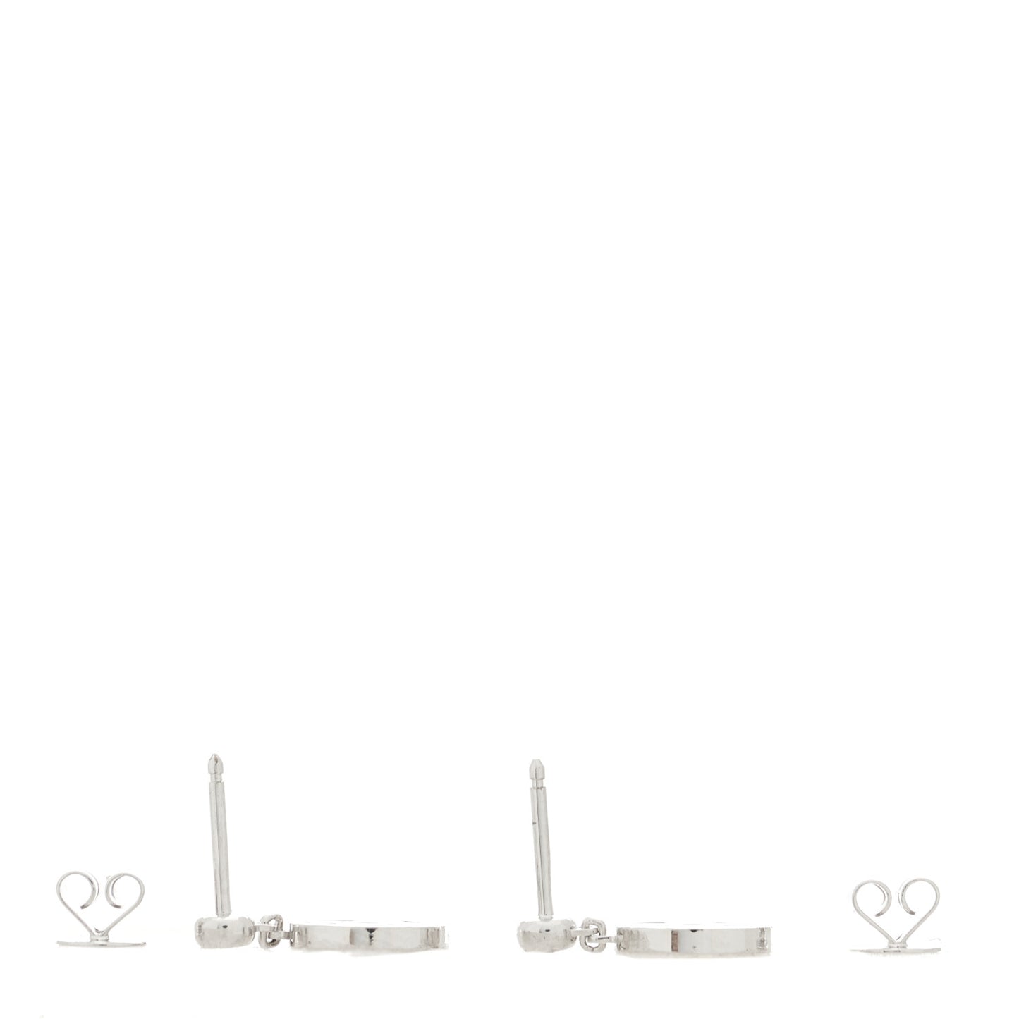 18K White Gold Diamond Monogram Idylle Blossom Drop Earings