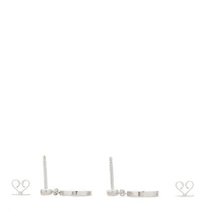 Louis Vuitton 18K White Gold Diamond Monogram Idylle Blossom Drop Earings 3 of 4